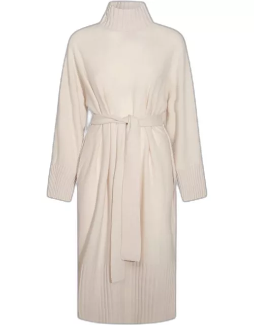 Antonelli Ivory Wool Blend Dres