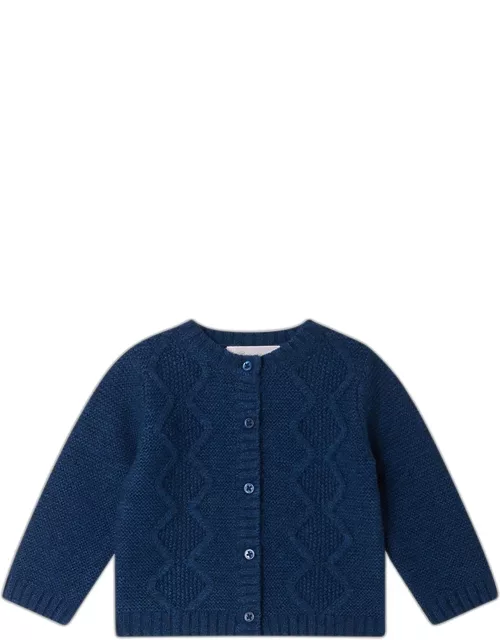 Blue wool Taha cardigan