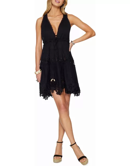 Vilma Tiered Mini Coverup Dres