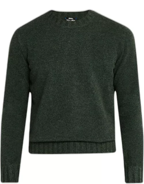 Men's Mouline Cashmere Crewneck Sweater