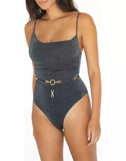 Dupont Shimmer Tank One-Piece Swimsuit