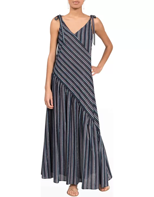 Kelsea Striped Maxi Coverup Dres