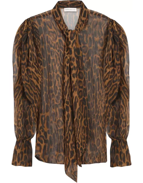 Nina Ricci Printed Silk Shirt