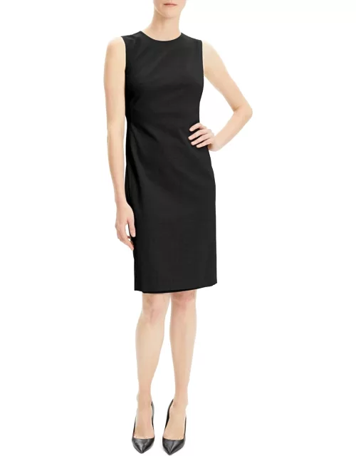 Eano Sleeveless Traceable Wool Suiting Dres