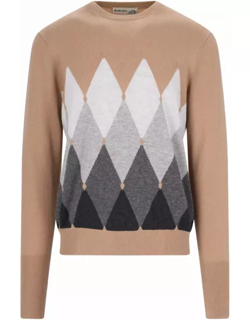 Ballantyne Diamond-pattern Sweater