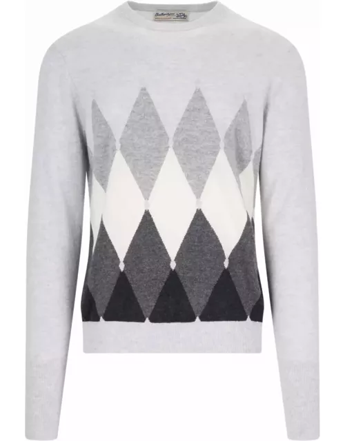 Ballantyne Diamond-pattern Sweater