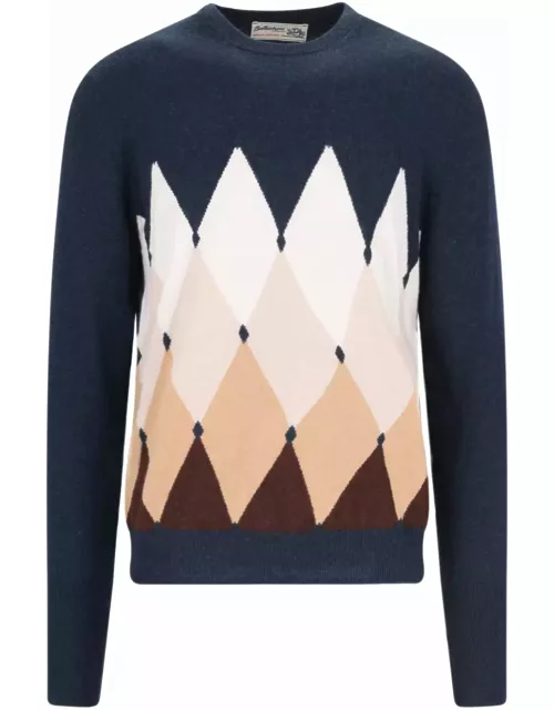 Ballantyne Diamond-pattern Sweater