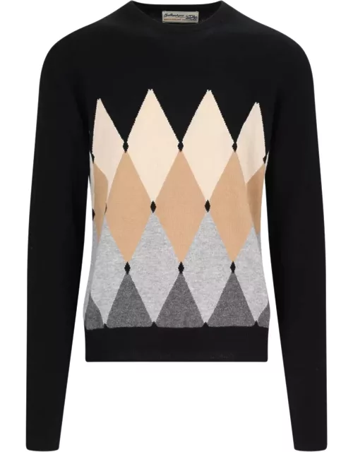 Ballantyne Diamond-pattern Sweater