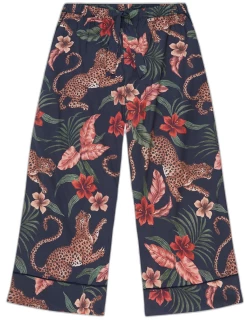 Soleia Leopard Print Wide-Leg Lounge Trouser