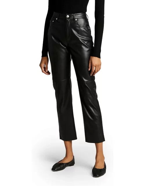 Vinni Faux-Leather Ankle Pant