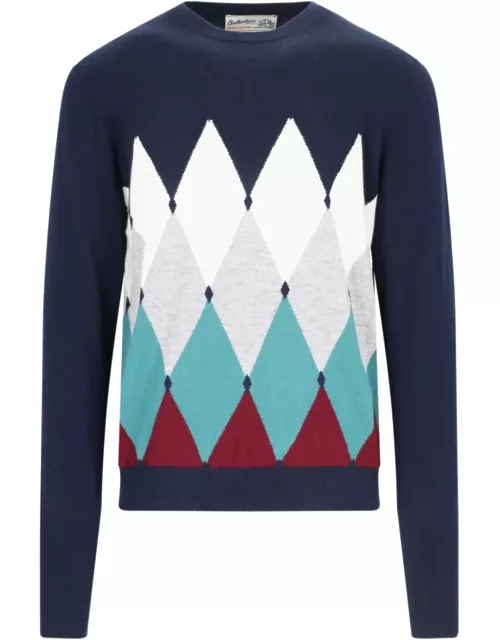 Ballantyne Diamond-pattern Sweater