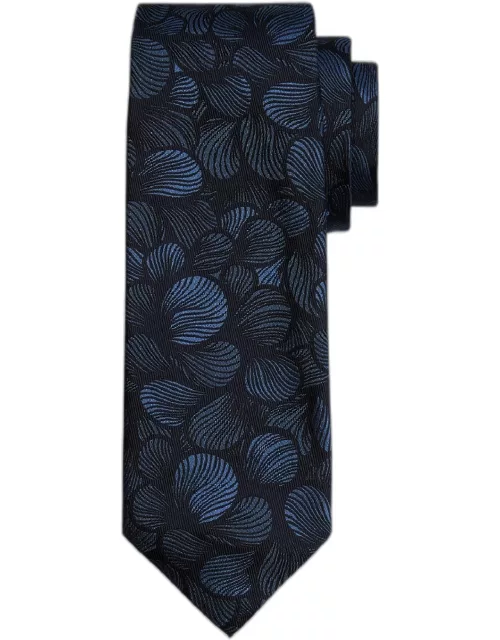 Men's Woven Petals Silk Tie