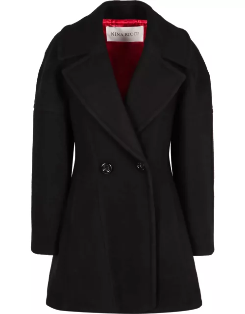 Nina Ricci Double-breasted Virgin Wool Coat