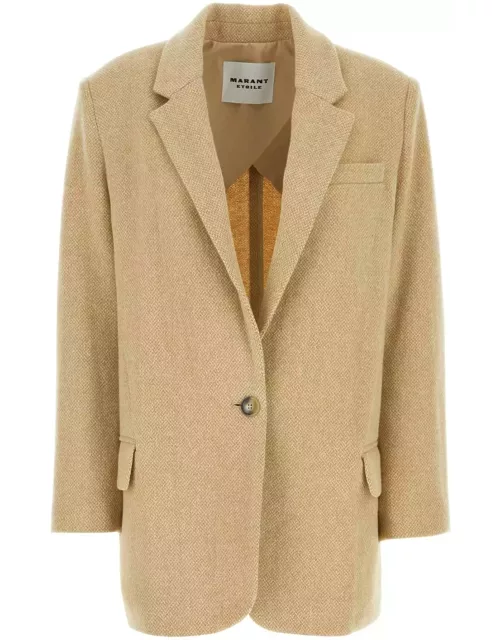 Marant Étoile Beige Wool Blend Cikaito Blazer