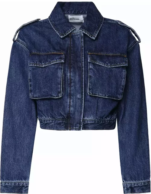 self-portrait Denim Crop Top Jacket