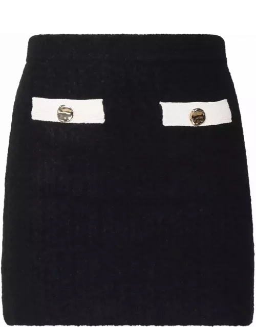 self-portrait Cashmere Mini Skirt