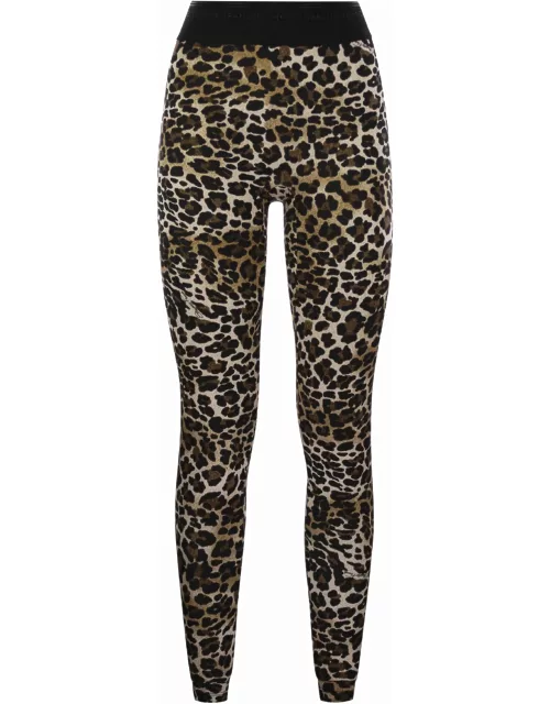 Elisabetta Franchi Lycra Animal Legging