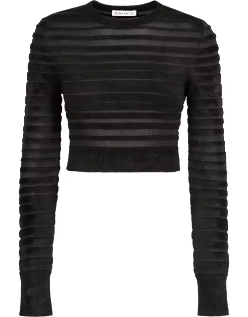 Nina Ricci Knitted Crop Top