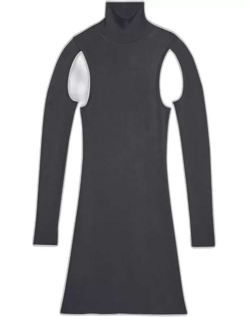 Air Cut-Out Turtleneck Dres