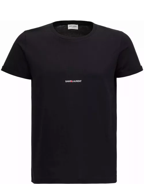 Saint Laurent Black T-shirt With Logo