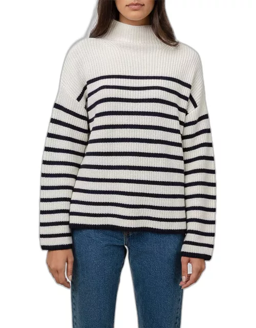 Claudia Turtleneck Stripe Sweater