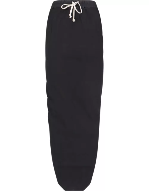 Rick Owens DRKSHDW 'Pillar Skirt' Maxi Sheath Skirt