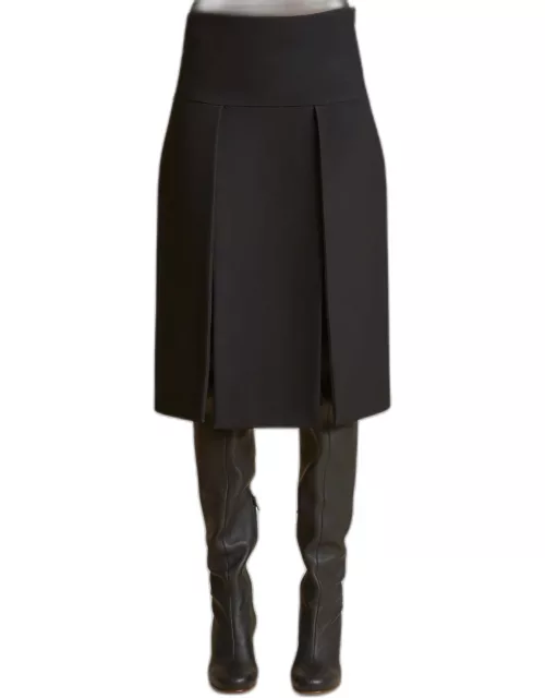 Kidd Pleated Midi Skirt