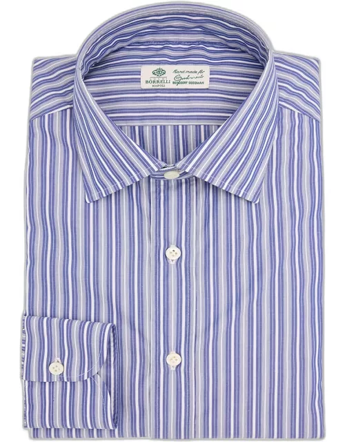 Men's Cotton Multi-Stripe Dress Shirt