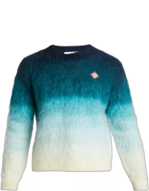 Men's Gradient Mohair Sweater