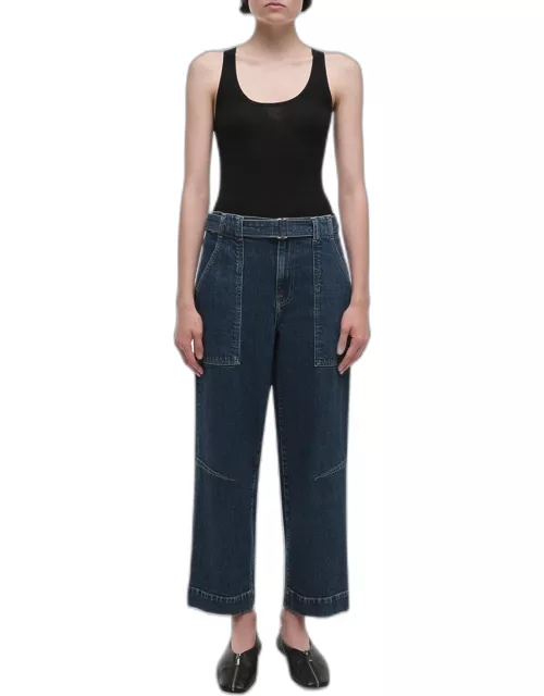 Jenny Belted Cropped Jean