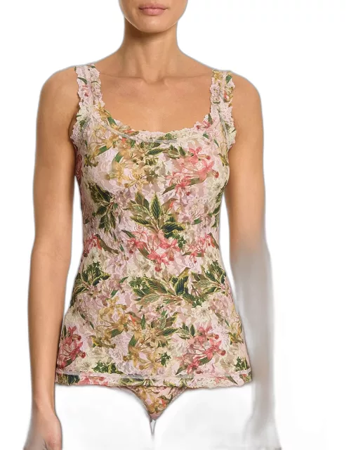 Floral-Print Signature Lace Camisole