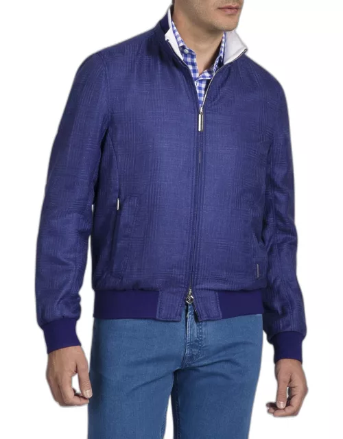 Men's Cashmere, Silk and Linen Full-Zip Jacket