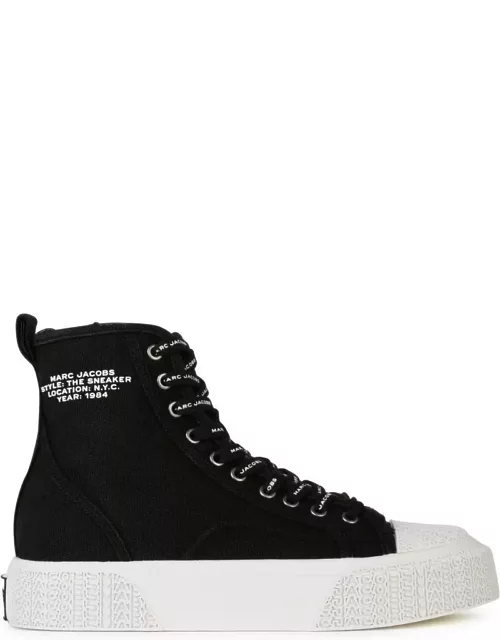 Marc Jacobs the High Top Black Tela Sneaker