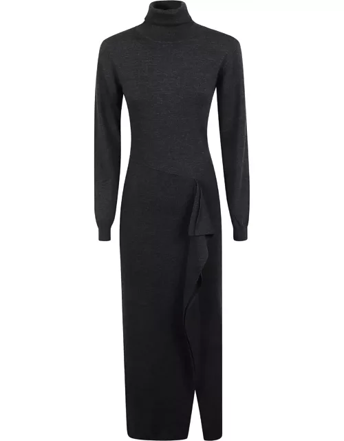 Parosh Turtleneck Long Dres