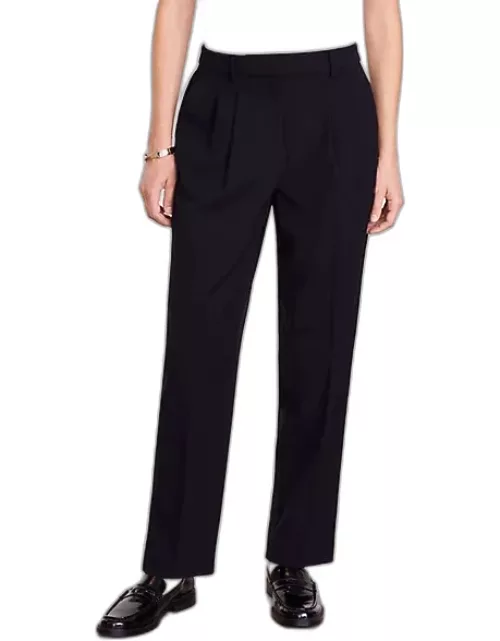 Loft Petite Curvy LOFT Versa Seasonless Stretch Double Pleat Taper Pant