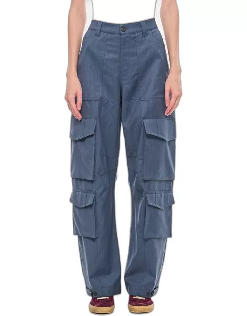 Golden Goose Tailored Cargo Pants Blue