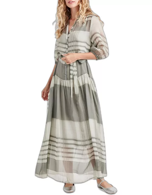 Chance Multi-Striped Maxi Dres