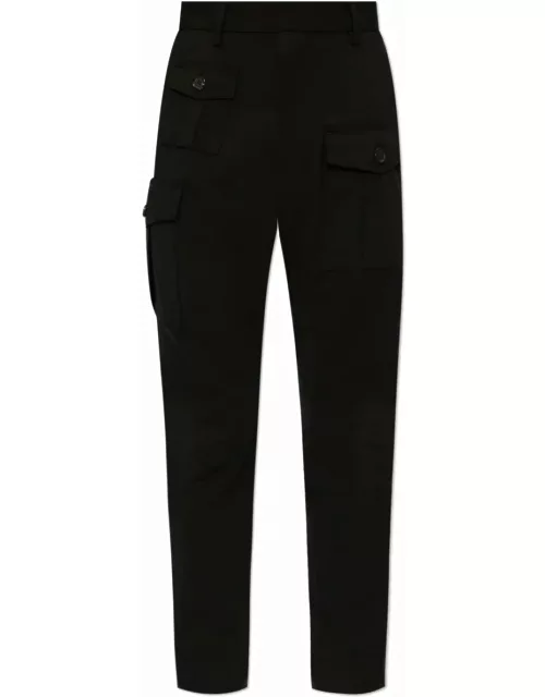 Dsquared2 Mid-rise Tapered Cargo Trouser