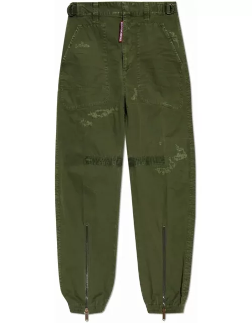 Dsquared2 Logo Patch Distressed Cargo Pant