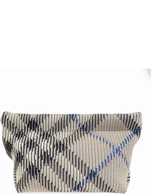 Burberry Checked Knitted Mini Clutch