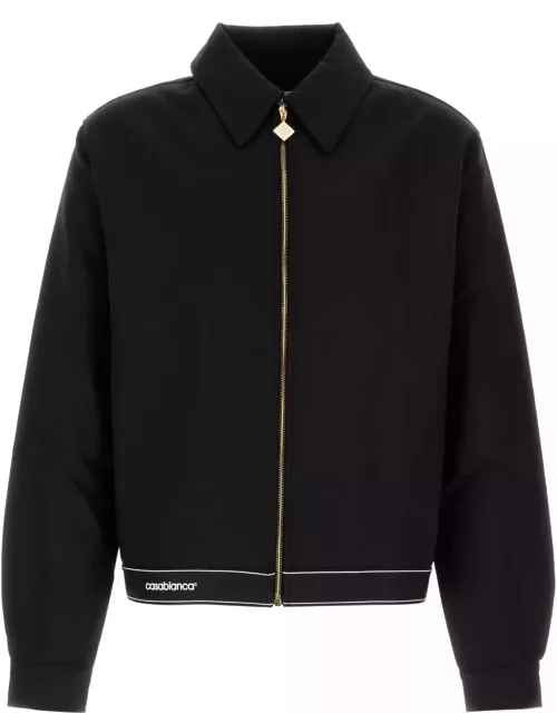 Casablanca Black Stretch Polyester Blend Jacket