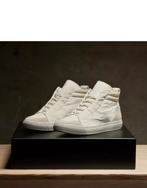 Men's Solstice Skate High Top Sneaker - White/Taupe