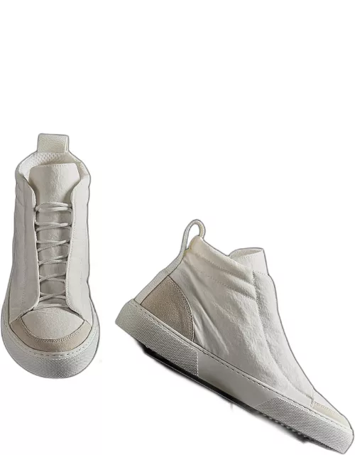 Women's Solstice High Top Skate Sneaker - White/Taupe