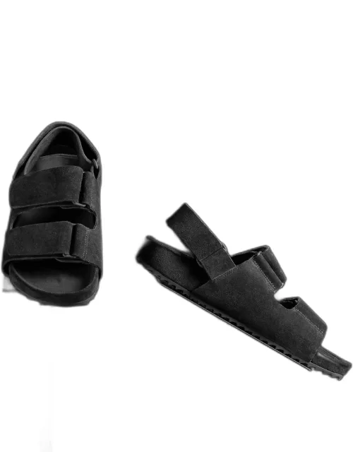 Women's Double Strap Velcro Sandal - Black