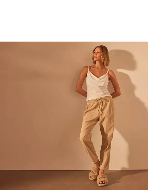 Micro Twill Casual Pant - Sand Pigment