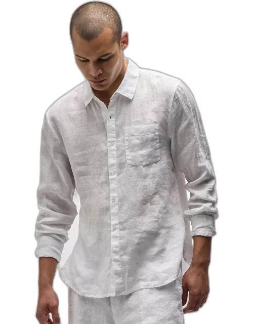 Lightweight Linen Shirt - White