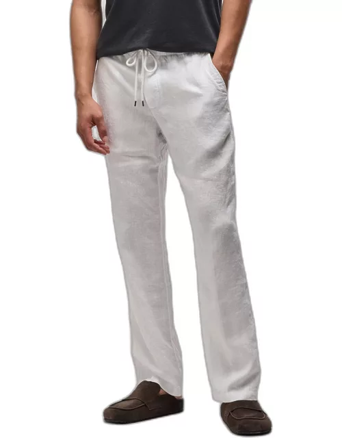 Relaxed Linen Pant - White