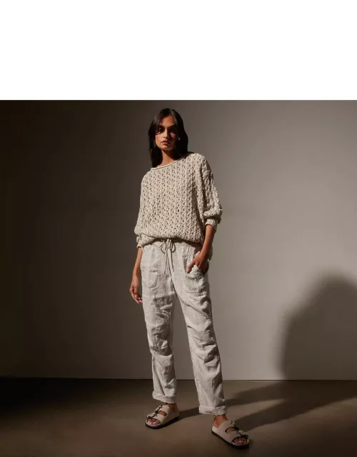 Linen Soft Drape Pant - Salt Pigment