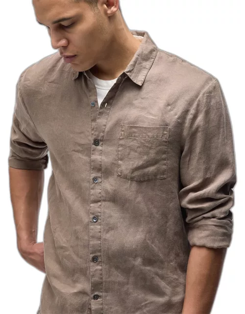 Lightweight Linen Shirt - Cargo Pigment