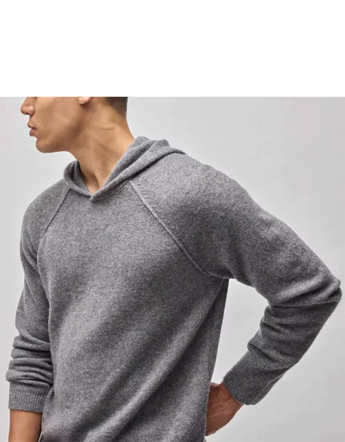 Soft Featherweight Cashmere Hoodie - Heather Grey